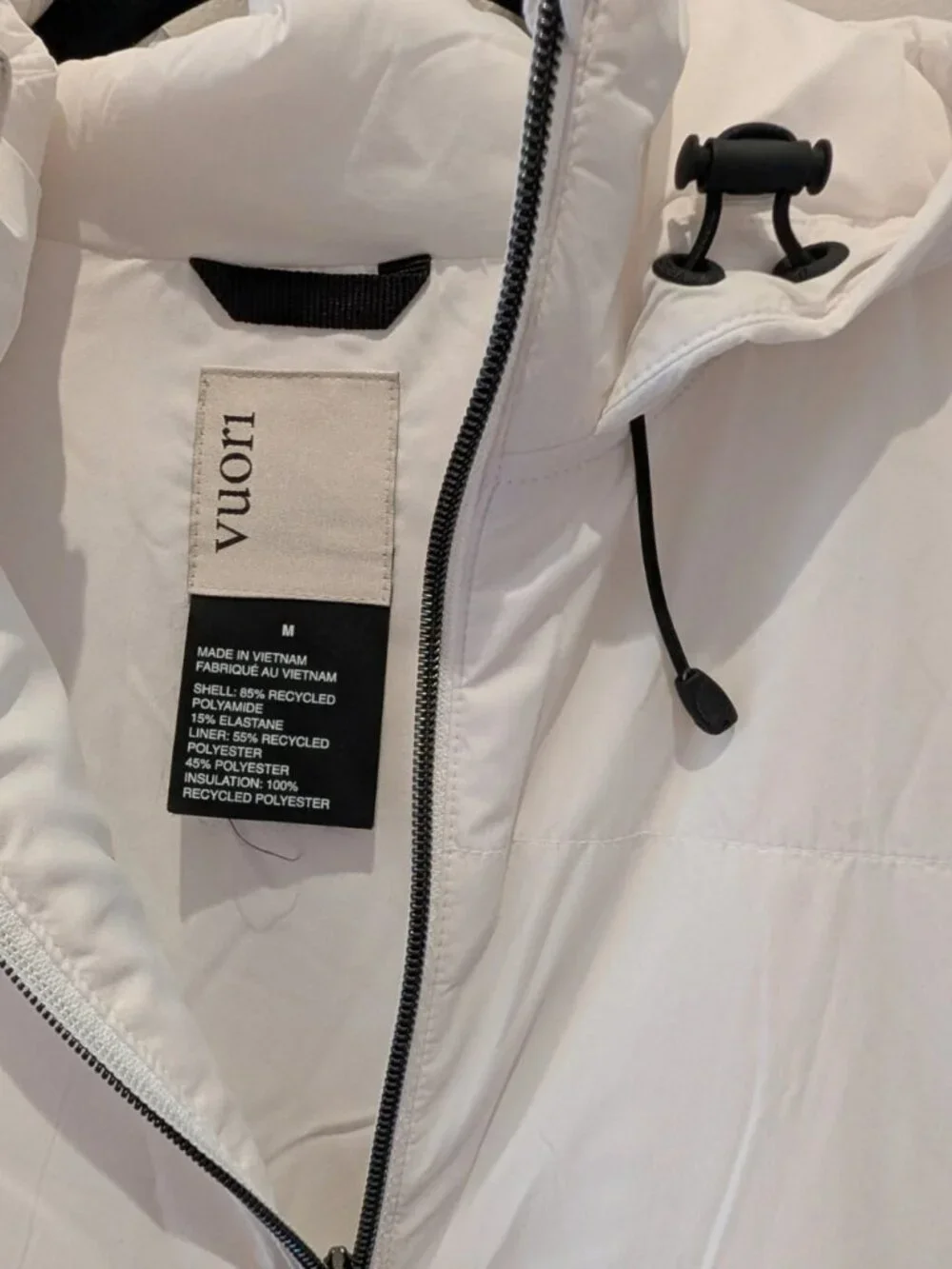 Vuori Chilled Out Full Zip Jacket White Women's Size M